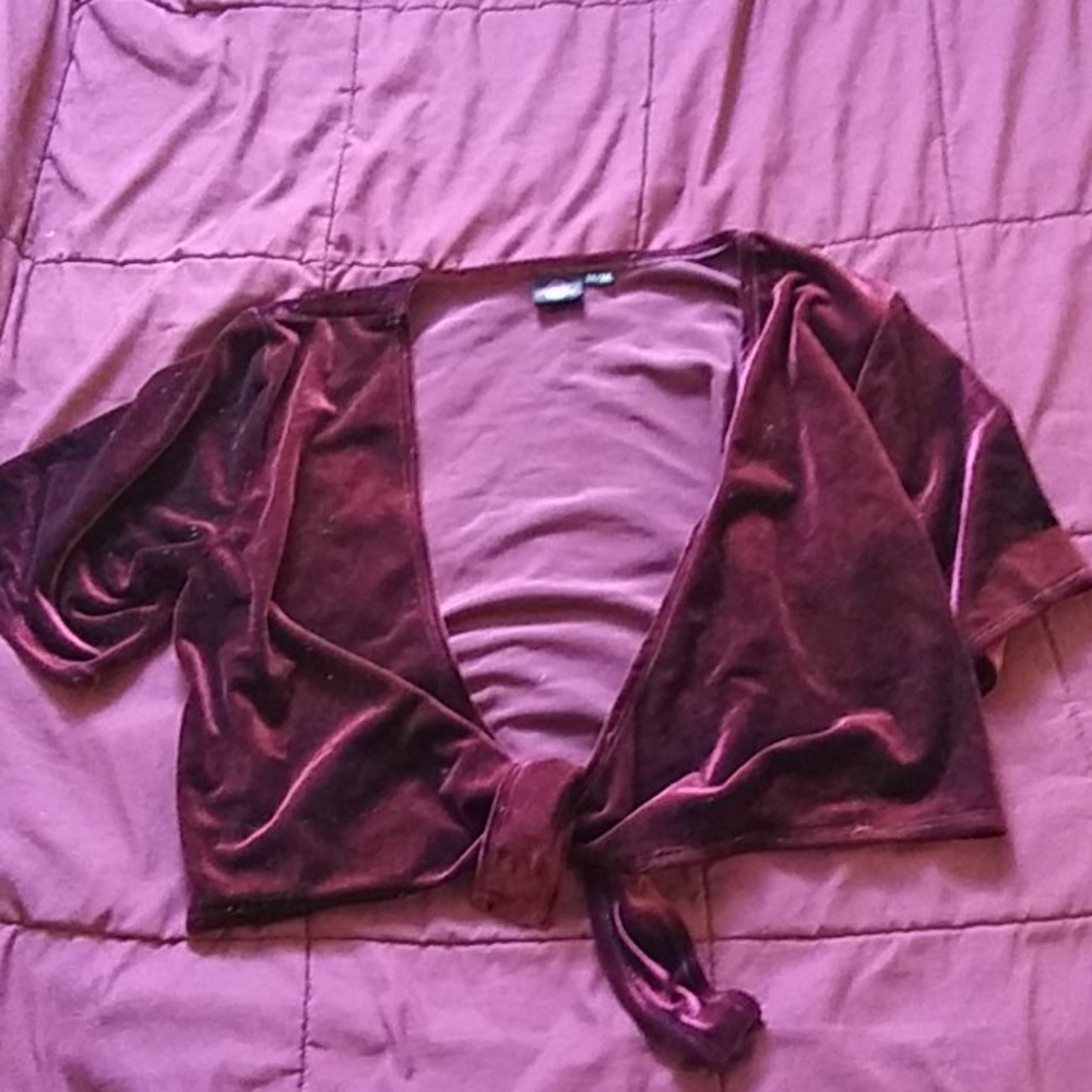 Tie front jacket